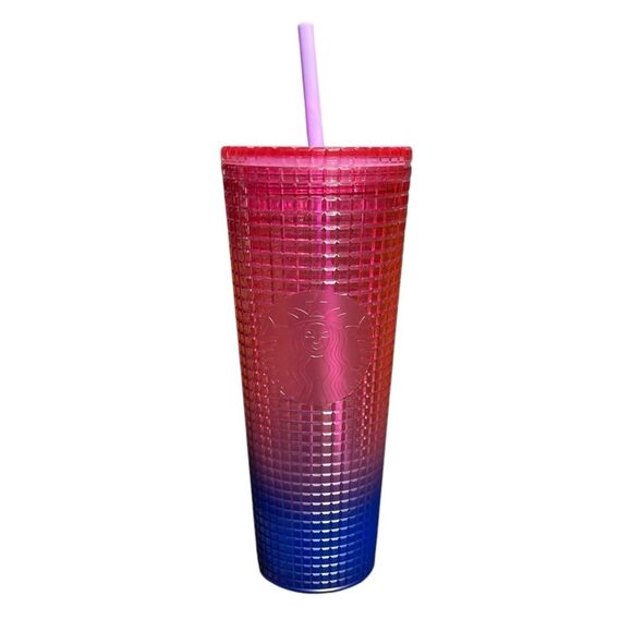 NWOT Starbucks Bejeweled Ombre 24oz Tumbler - Picture 1 of 3